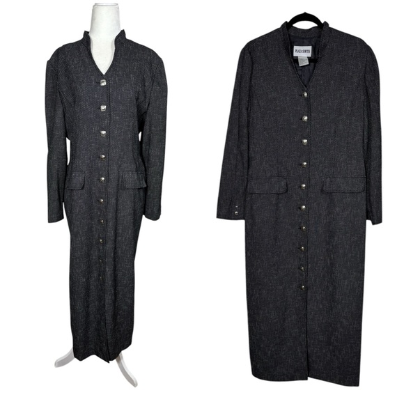 PLAZA SOUTH VINTAGE CLASSIC Sophisticated Trench Jacket/Dress Women's Size 10 - Picture 4 of 10